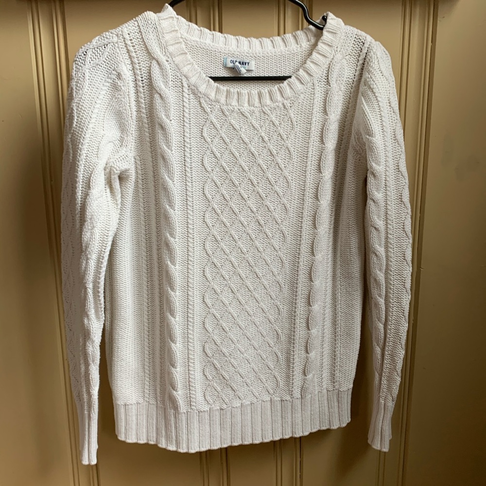 Old Navy White Sweater